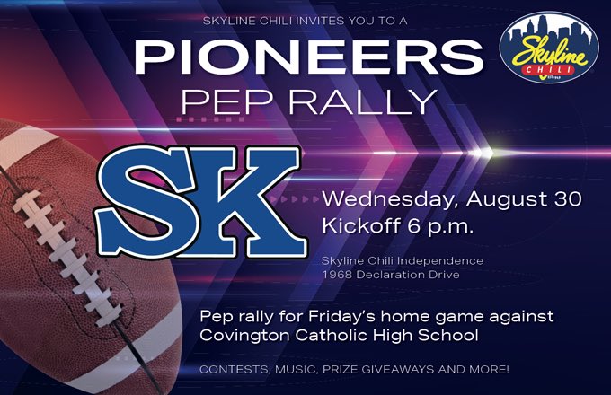 SKHSFootball's tweet photo. Mark your calendars.  @Skyline_Chili @InGameSports https://t.co/LnQ9m2jB75