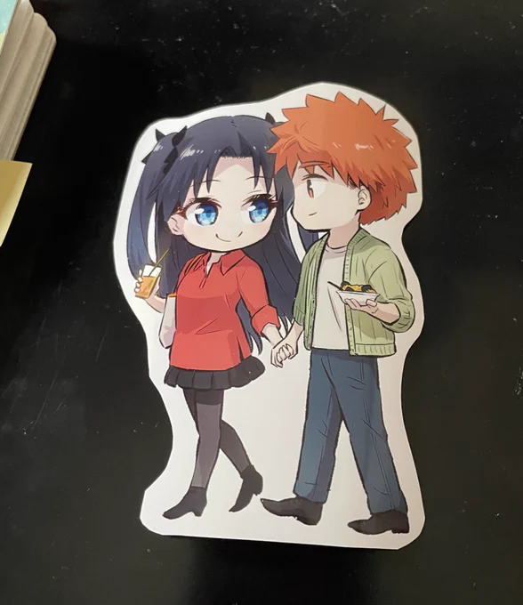 コンビニのシールプリントってのを試してみた。 L版で出力してまわりをハサミで切ってスケジュール帳に貼ってみるテスト。