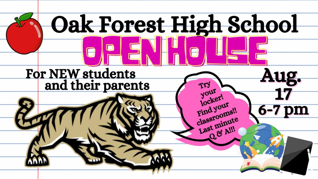 Hey new Bengal students and parents: there's an Open House next Thurs, Aug. 17 from 6-7 pm. Students can find their lockers, their classes, & get any last-minute questions answered before their first day of school! We'll see you there! #TheBengalWay #classof2027 #transferstudents