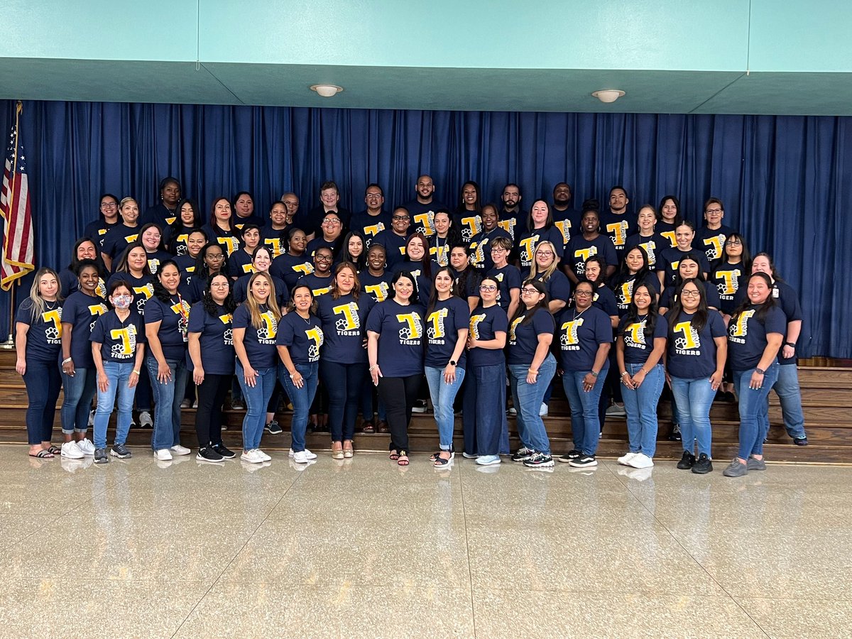 Thompson Staff is ready to Sparkle Their Way Into Another A this 23-24 school year!🐯 Can’t wait to see our Tiger students! #WeCanWeWill #firstdayofschool