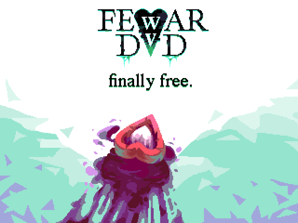 dev_dwarf's tweet photo. To celebrate winning GMTK, FEWAR-DVD is now free on steam! Link Below⬇️ https://t.co/v90O1SKRtL