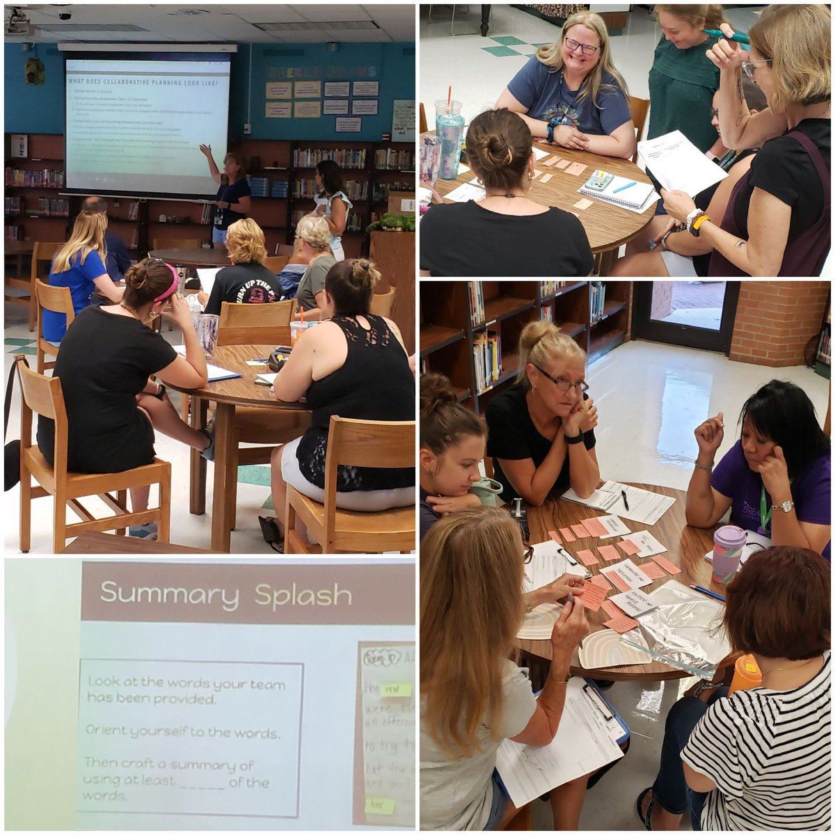 MyGESGators's tweet image. Our coaches are demonstrating engagement strategy ideas while they share about collaborative planning practices.  Teachers got into this Summary Splash activity.  #WildAboutLearning