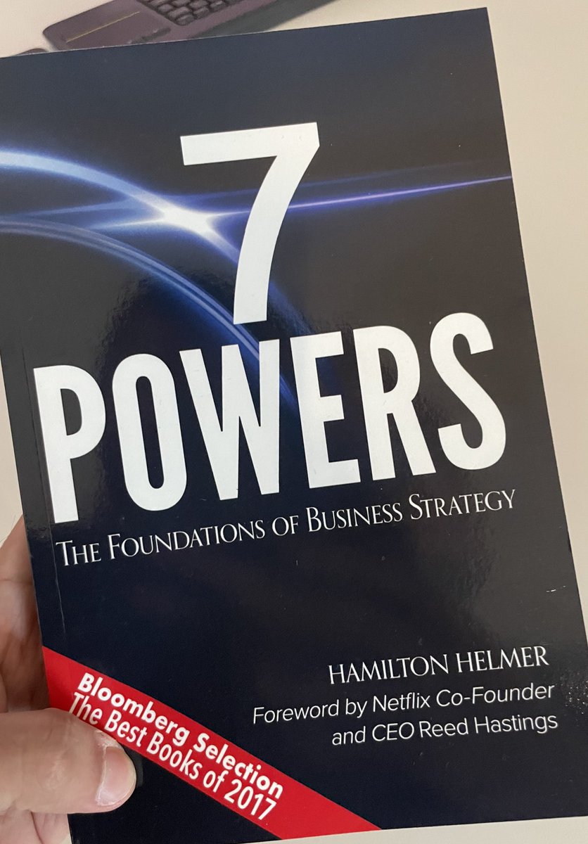 One of the best and most useful foundational business books that has shaped my product & business thinking over the years: 7 powers by @hamiltonhelmer We have quite a few copies around the office.