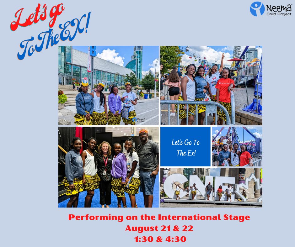 NeemaChild's tweet photo. Performing at the @CNEFoundationTO on August 21 and 22 at 1:30 &amp; 4:30. #letsgototheex #Toronto https://t.co/YioNTD96vE