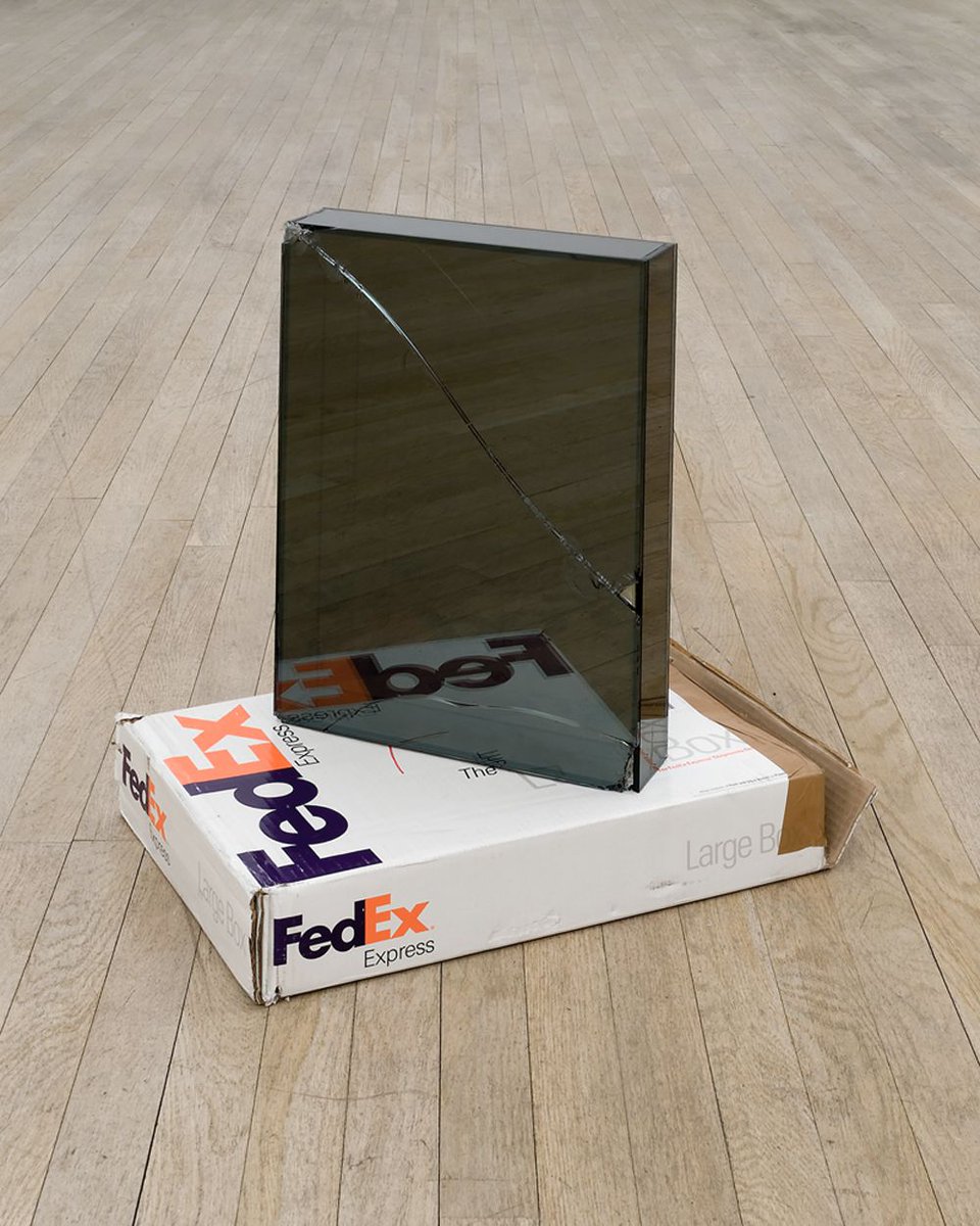 Walead Beshty ships glass boxes in FedEx boxes to create sculptures.