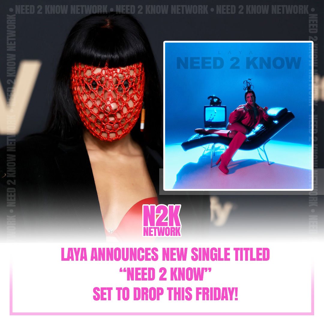 Need2KnowNET's tweet photo. #iNeed2Know how she knew! Our favorite SANGER LAYA is dropping a NEW SINGLE this Friday 8/11 and it’s called #Need2Know !!! This may have to become our official theme song! Come through vocal performance 👏🏽We have it pre-saved and we are READY! https://t.co/N1NKhGT6MT