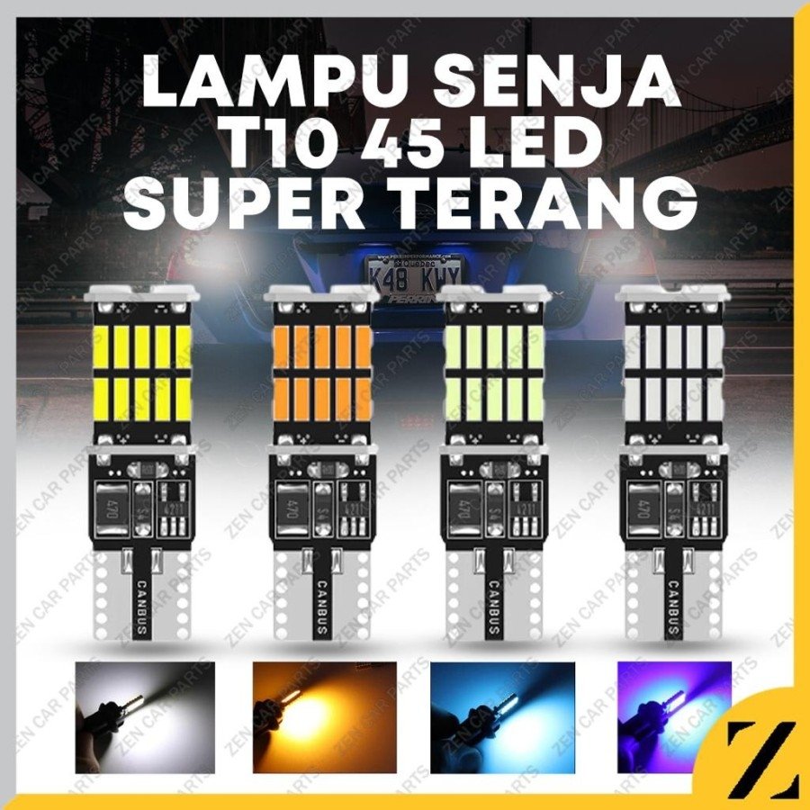 lihat_lagi's tweet image. Nama Produk:  [COD] [GRATIS ONGKIR] - Lampu Led T10 45 Led T15 W16W Canbus SUPER BRIGHT Terang ERROR FREE Senja Sein Mundur 45 Titik Mata SMD - ZEN CAR PARTS
Harga Produk:  Rp6.399
Harga Diskon:  Rp6.345
🛒: s.lazada.co.id/s.OkeHI?cc

#lampuLED #T10 #T15 #senja #sein #mundur