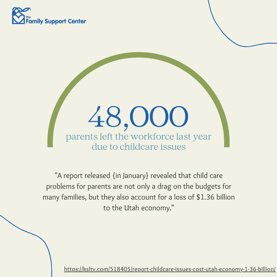 Child care matters! A recent report unveiled the impact of childcare challenges on both family budgets and the Utah economy.  Discover the insights from the 'Untapped Potential in Utah' report, shedding light on the value of accessible child care.  #ChildCareMatters #UtahEconomy