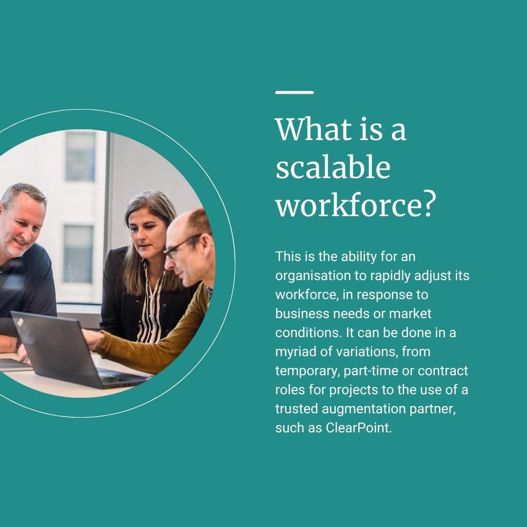 A scalable workforce can be incredibly beneficial to organisations - allowing them to adapt to immediate needs and changes, without committing to significant long-term investments. 

Learn more in our latest blog: loom.ly/Z3Do5Vk