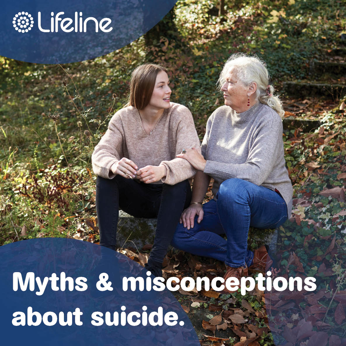 Myth: 'Asking someone if they are suicidal will make them more likely to attempt suicide.' 

Asking someone if they are suicidal, in a compassionate and non-judgemental way, can actually help them to feel heard and supported
toolkit.lifeline.org.au/topics/suicide…