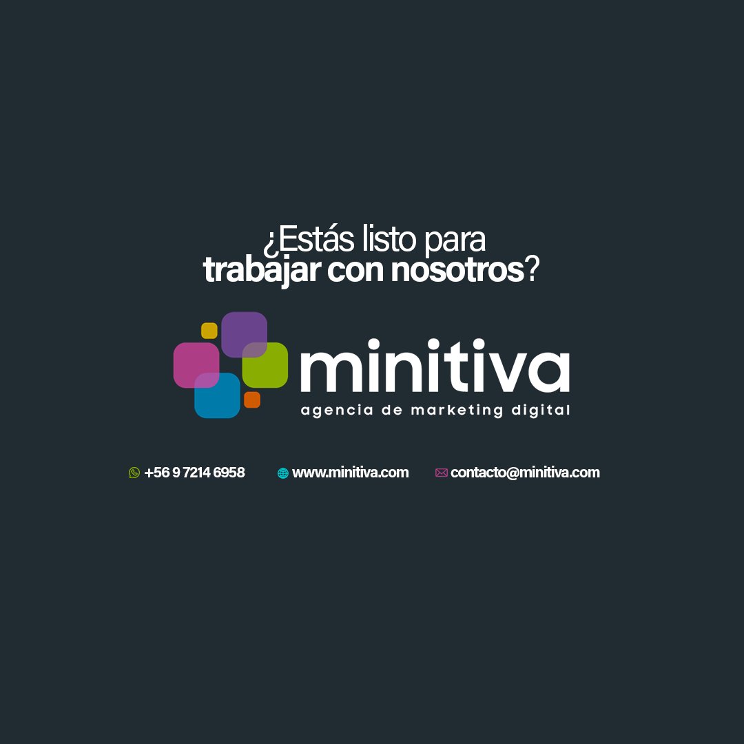 minitiva's tweet photo. ¿Listo para dar el paso hacia un Marketing Digital efectivo? 💪 ¡Estamos para ayudarte! Contáctanos y descubre cómo llevar tu estrategia al siguiente nivel. 📩📈

#tip #chile #emprendimiento #emprendedor #marketingdigital  #marketing #marketingtips #negocios #pyme #pymeschile https://t.co/bkL70o0IuK