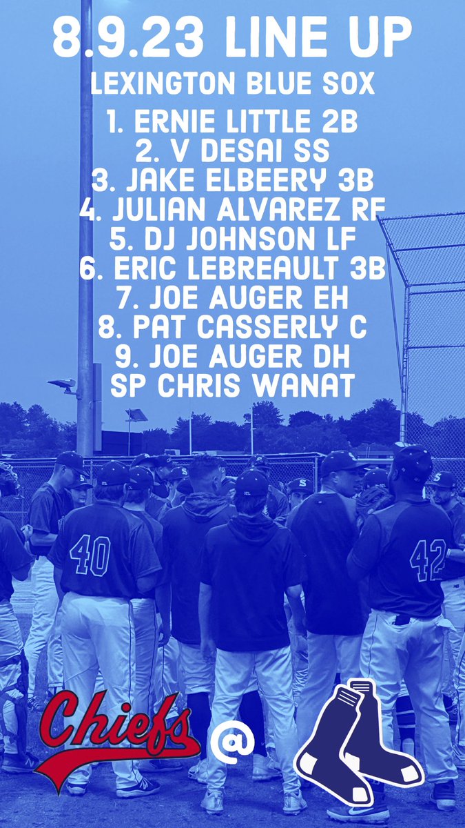 BlueSox_ICL's tweet photo. Tonight’s starters in Lexington. https://t.co/SHkNZshfHO