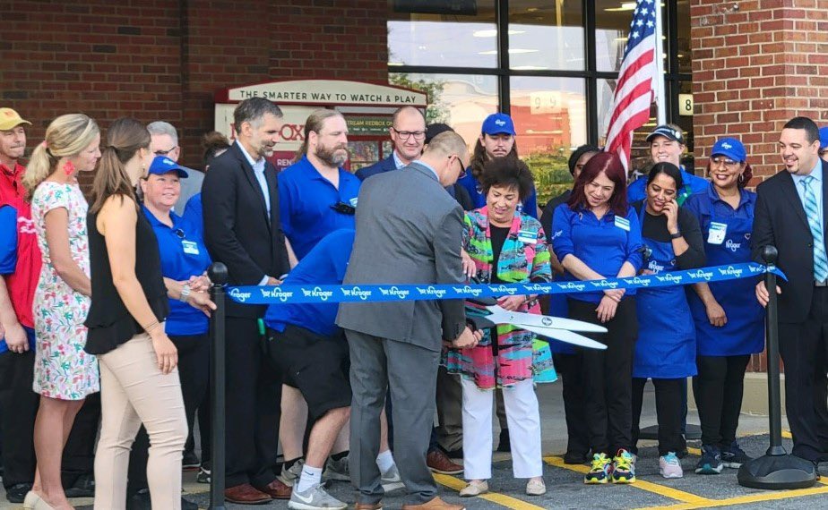 NortonCougars's tweet photo. We are thrilled to have Springhurst Kroger as a Community Partner! Ms. Iliff, Norton AP, attended the Grand Reopening ceremony recently and was awarded with a gift card for $1000 to use towards Norton's food pantry. Thank you, Kroger! https://t.co/Na9jrnhM9R