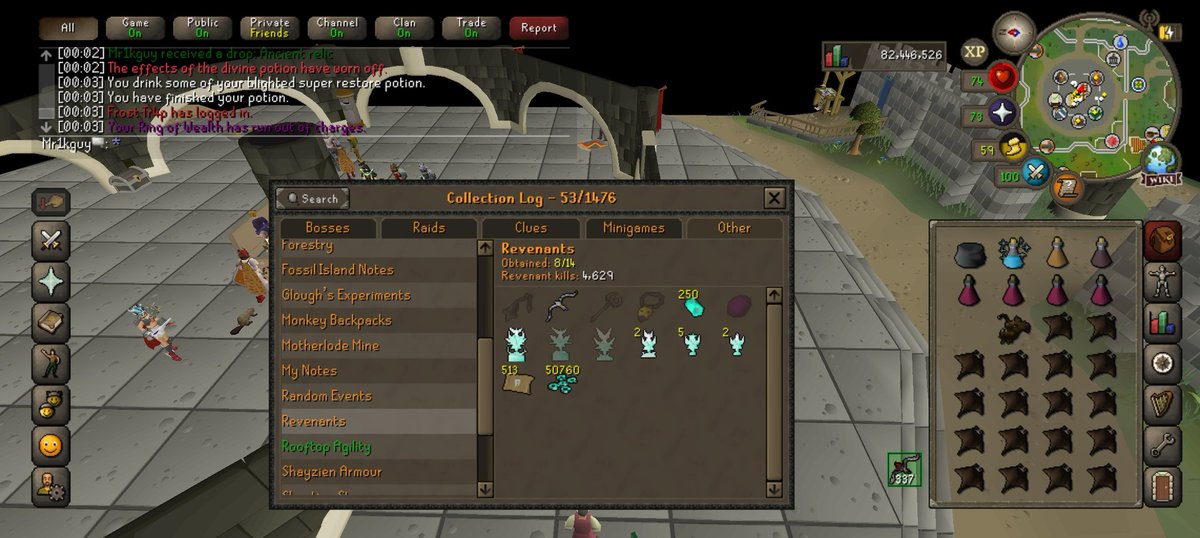 theoddsofthis's tweet photo. The rng gods of osrs are pushing for me to max 😅 https://t.co/zmh6vTpEpd