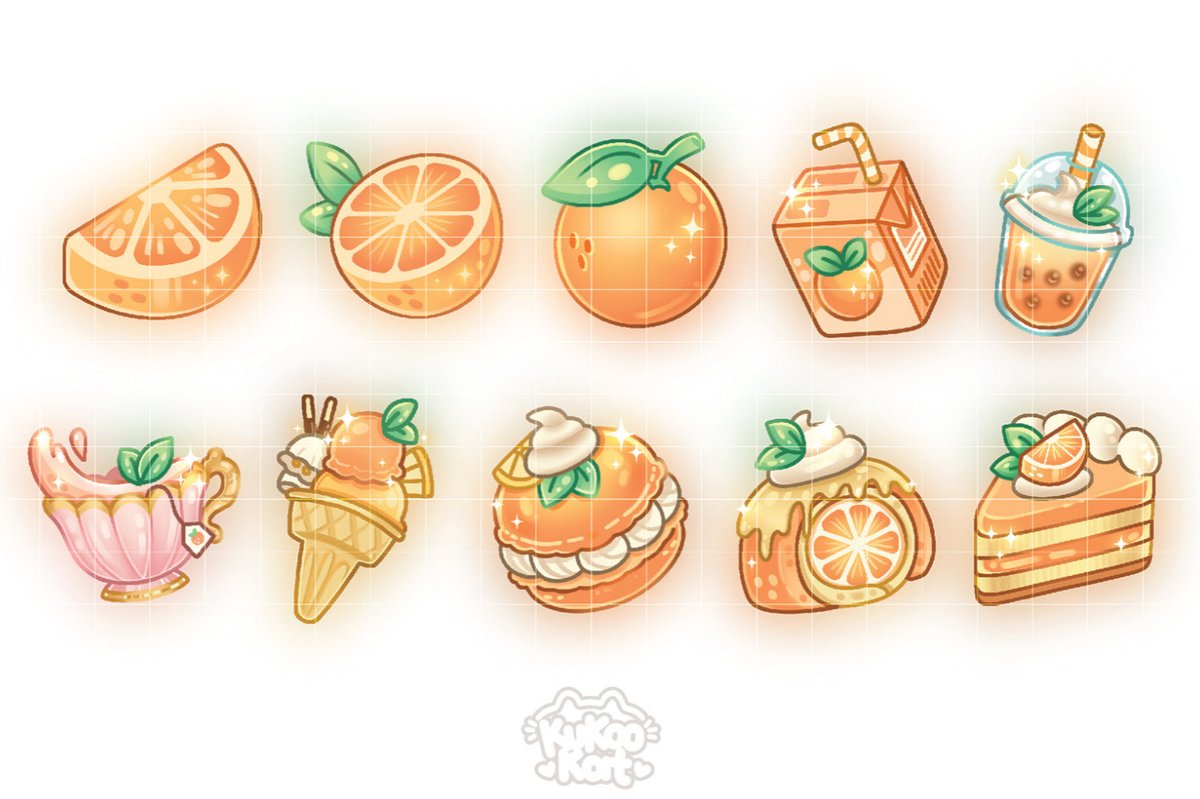 Kukookatt's tweet photo. Orange Twitch badges (COMMISSIONS OPEN) 🍊 Send Dm. 9$ per badge. #Vtuber #commissionsopen #twitch #vtubercommunity https://t.co/K7k7CeLYw3
