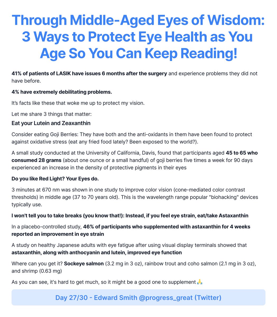 progress_great's tweet image. Through Middle-Aged Eyes of Wisdom: 3 Ways to Protect Eye Health as You Age So You Can Keep Reading!