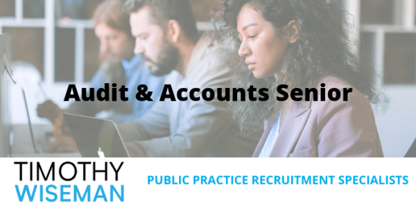 TimothyWiseman_'s tweet photo. New opportunity! Audit &amp; Accounts Senior, Up to £45k. https://t.co/8BtcPjFkBq