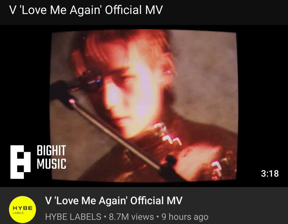 BWollongong's tweet photo. 🚨TAEHYUNG "LOVE ME AGAIN" MV OUT NOW🚨

WOOHOOOOO 🥳

The first MV from Taehyung's album "Layover" is out now on YouTube!! Make sure to go give it some love!! 💜

🔗: https://t.co/ozMjpyTFR5 https://t.co/1jiYC5BW5R