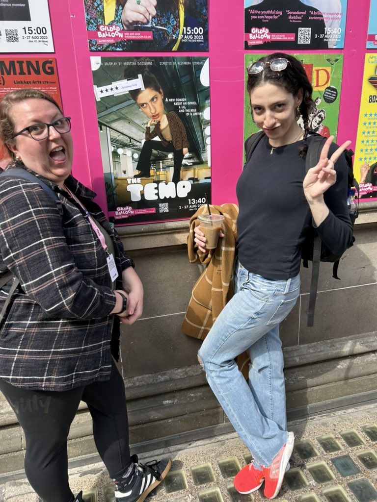 falafelemons's tweet photo. PSA #EdFringe BABES!! We are 2 wee American girlies w/ a not so wee goal to sell out all the seats for #TheTemp in our WEE 40 seat theater/classroom for 1 wee day 👯‍♀️ JOIN THE WEE MOVEMENT IF YA NASTY!!

13:40 @Gildedballoon Patter Hoose!
#edfringe23 #theater #comedy #slaymama!! https://t.co/Gma3AaEawJ