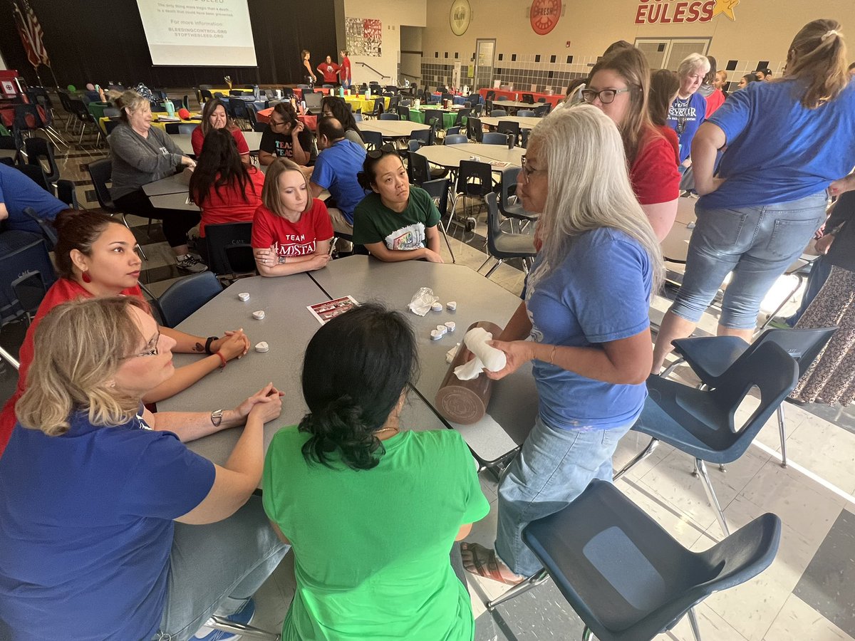 Thank you <a href="/hebisd/">HEB ISD</a> &amp; <a href="/Med_City_Health/">Medical City Healthcare</a>  for the amazing “Stop The Bleed”training <a href="/SouthEulessHEB/">South Euless Elem.</a> ⭐️ <a href="/SterlingHEBSEE/">Maureen G Sterling</a> @HEBISDpeople