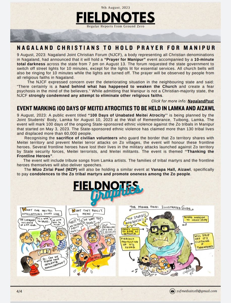 valte_min's tweet photo. FIELDNOTES
Regular Reports From Ground Zero
#ManipurViolence 
@BBCBreaking @rashtrapatibhvn
 @PMOIndia @HMOIndia @AmitShah @RahulGandhi @priyankagandhi @TribalAffairsIn @narendramodi @UN @UNICEFIndia @UNICEF @UNHumanRights https://t.co/1nKSol1OqR