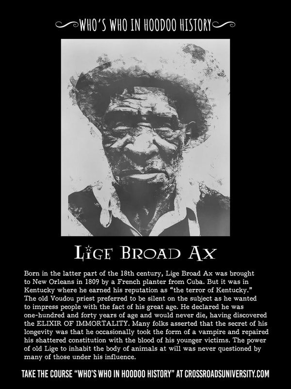 The old Voudou priest was 140 years old and would never die because he discovered the ELIXIR OF IMMORTALITY. He was renowned for his powerful amulets and charms and believed to control life and death. Learn more at crossroadsuniversity.com.🪄