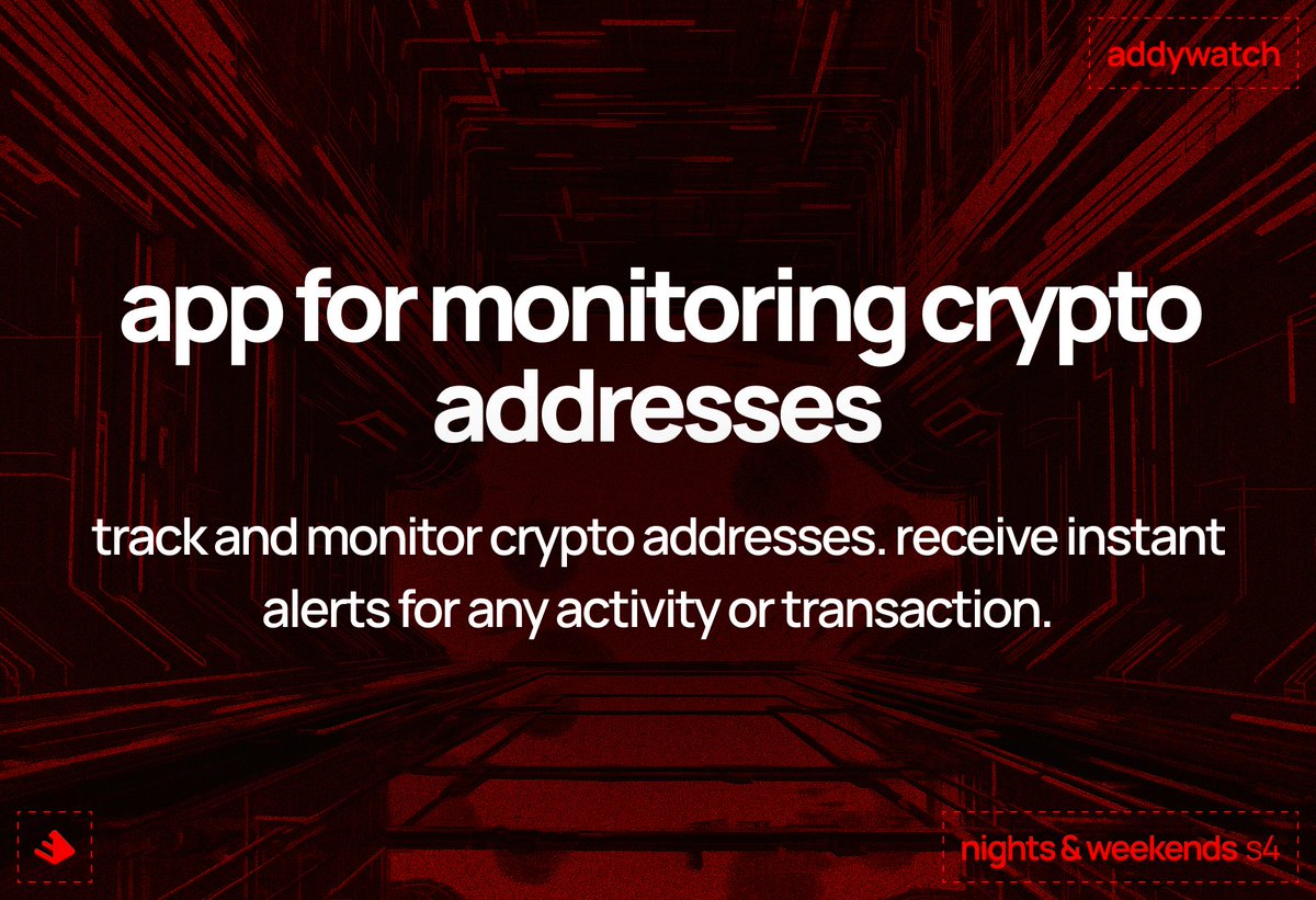 dimitri4d's tweet photo. i’m participating in buildspace nights &amp; weekends s4.

for the next 6 weeks i'll be building an app for tracking and monitoring crypto addresses.

cc @_buildspace @_nightsweekends https://t.co/u2d9kzt1uz