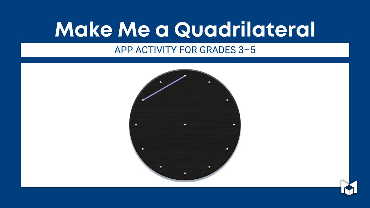 MLCmath's tweet photo. What types of quadrilaterals are possible? Students learn to explain and justify geometry with this app activity for Grades 3–5. https://t.co/gn2eAcGE4J #AppActivities https://t.co/lnSvbx1YY0
