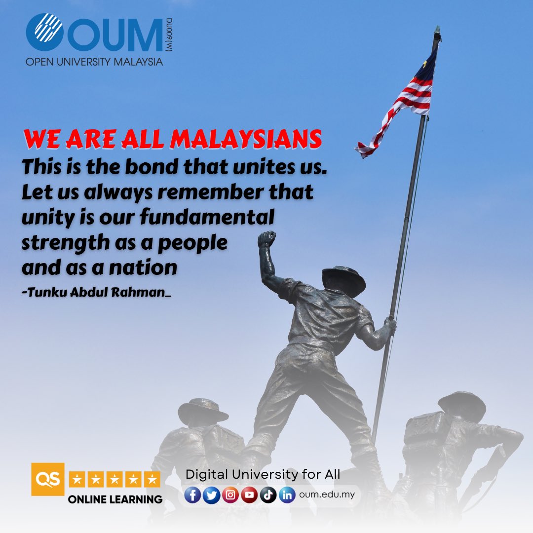 OpenUniMalaysia's tweet photo. #digitaluniversityforall
#septemberintakenowopen
#openuniversitymalaysia
#lifelonglearning
#malaysiamerdeka
#66merdeka
#merdeka https://t.co/3k8SvqisTs