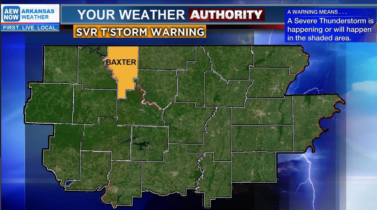 maston_8's tweet photo. The National Weather Service in Little Rock has issued a

* Severe Thunderstorm Warning for...
  North central Marion County in north central Arkansas...
  West central Fulton County in north central Arkansas...
  Baxter County in north central Arkansas...

* Until 815 PM CDT. https://t.co/zRBB3ZBZx1