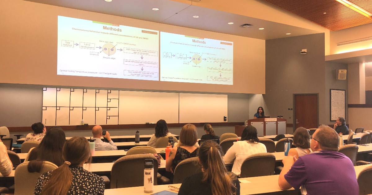 OSUVetCollege's tweet photo. Today #OSUVetMed hosted our Summer Research Program Retreat, where 18 veterinary students presented their innovative and impactful research to their peers and faculty mentors. 🔬 #BeTheModel® https://t.co/dSuxtOKnMB
