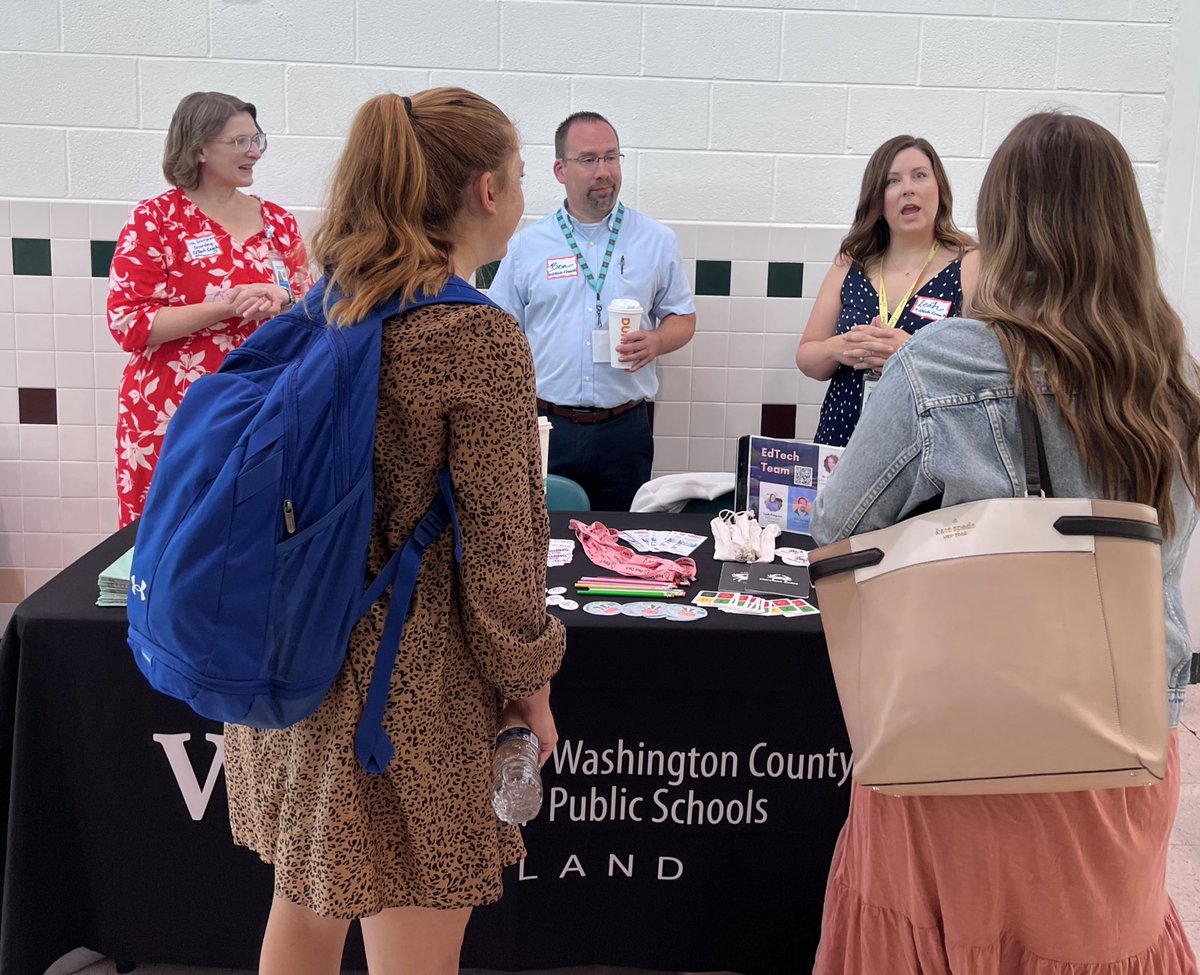 AnnKAnders's tweet image. An enthusiastic welcome with our #EdTechCoaches  @wcpsmd!  REIMAGINE learning⭐️#TIA23 @PL_WCPS @LScumpieru @coachpongratz @HurleBen