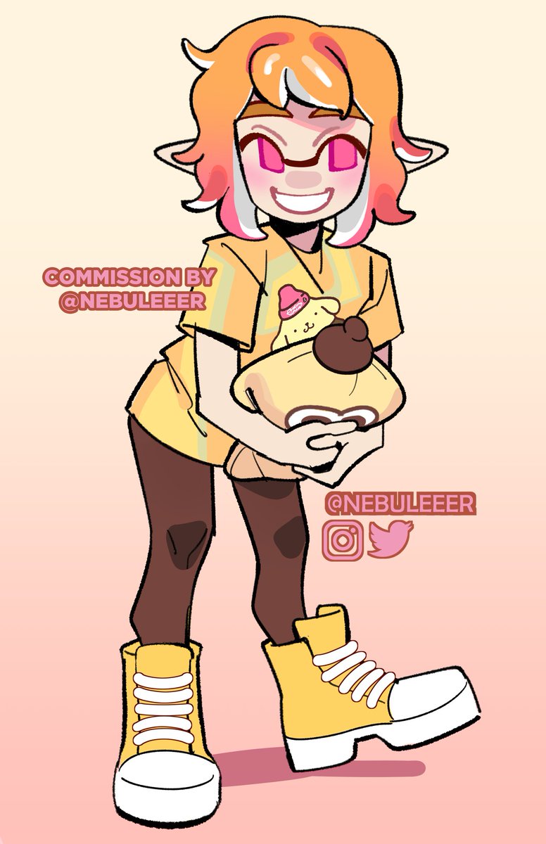 「splatoon comm for @/pecha_berries  ty sm」|nebuleer (comm waitlist+sh0p open)のイラスト