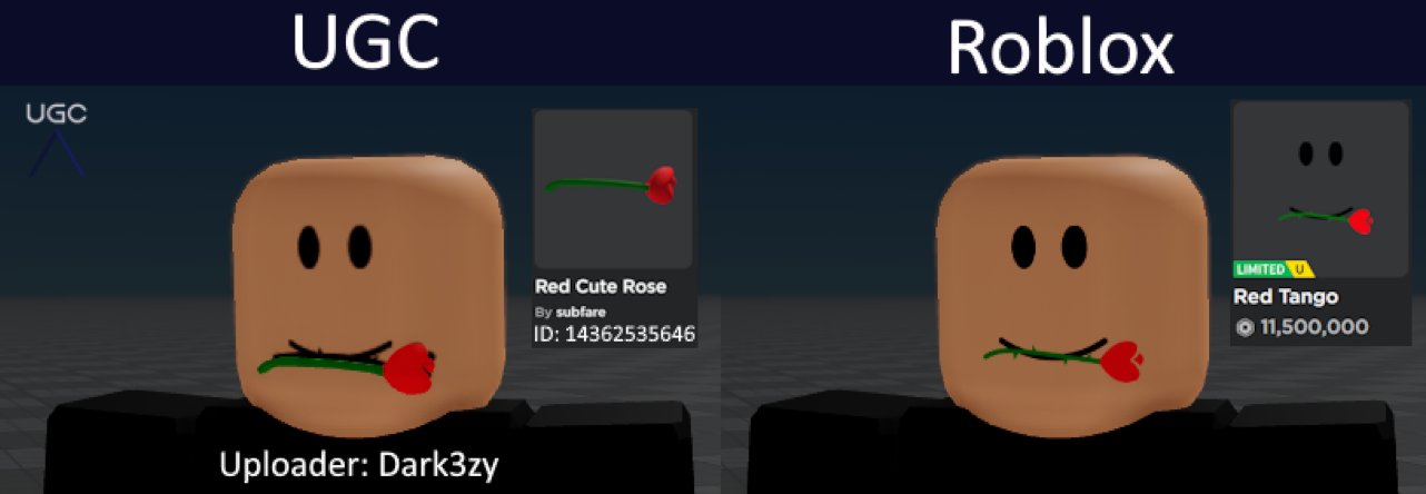 Peak” UGC on X: UGC creator Indy1131 uploaded a knockoff of the limited  Emo King. #Roblox #RobloxUGC  / X