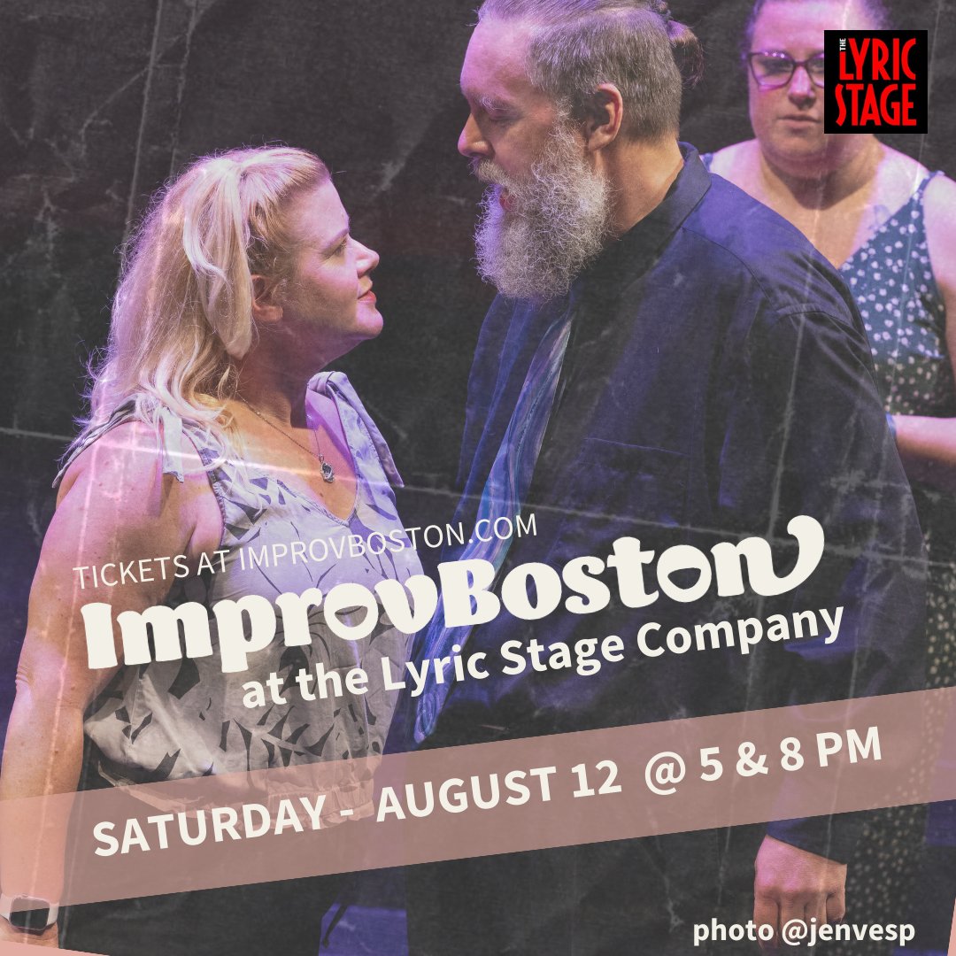 We're overdramatically taking the stage on Saturday - it's a thing... 
Where: @lyricstageboston
When: Saturday @ 5pm and 8pm
Tickets: yes, grab some
buff.ly/3Yn9ng4

 #Boston #theatre #bostonma #livecomedy #bostontheater #improv #improvcomedyclub #comedy #comedyshow