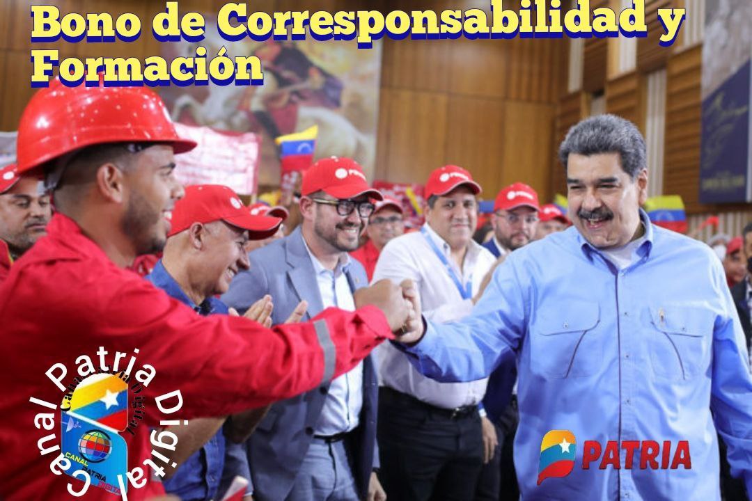 Canal Patria Digital (@canalpatriadig) on Twitter photo 💳 Inicia la entrega del Bono de Corresponsabilidad y Formación, (agosto 2023) enviado por nuestro Pdte. <a href="/NicolasMaduro/">Nicolás Maduro</a> a través del Sistema del <a href="/CarnetDLaPatria/">Carnet de la patria</a>.
✅ MONEDERO PATRIA: CREDITO por Bs 1.500,00 Bs
#14AñosDeAmorTricolor
#VictoriaDeVenezuela 💳 Inicia la entrega del Bono de Corresponsabilidad y Formación, (agosto 2023) enviado por nuestro Pdte. <a href="/NicolasMaduro/">Nicolás Maduro</a> a través del Sistema del <a href="/CarnetDLaPatria/">Carnet de la patria</a>.
✅ MONEDERO PATRIA: CREDITO por Bs 1.500,00 Bs
#14AñosDeAmorTricolor
#VictoriaDeVenezuela