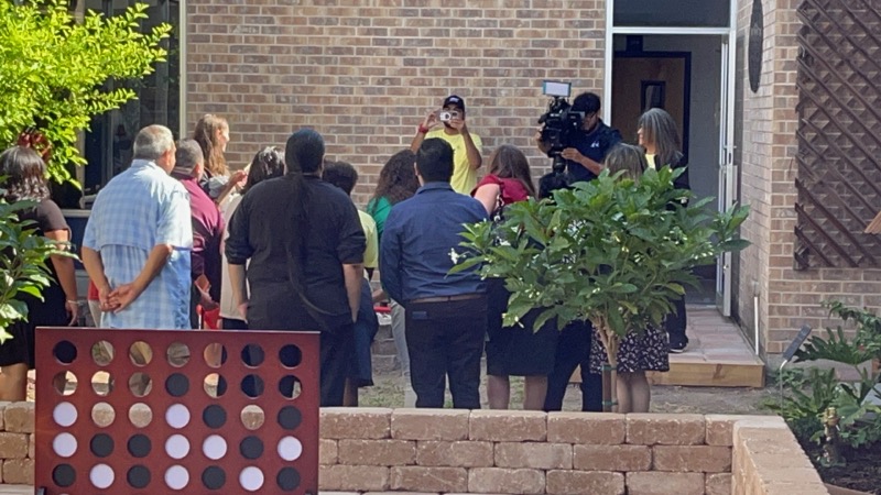 Healing Garden Ribbon Cutting Ceremony! Thank you to everyone who contributed to this beautiful garden. Special thanks to Reliant NRG, Julian Ramos, and our very own CIS Case Manager, Mrs. Raquel Ramos. @JoVasquez1884 @JimmyVillarrea