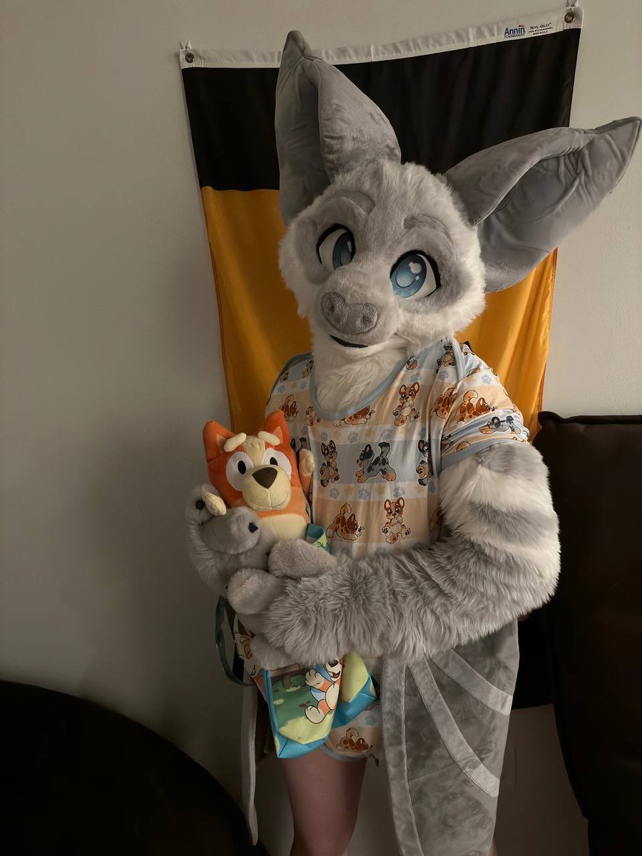 New suit but still a big baby 💜