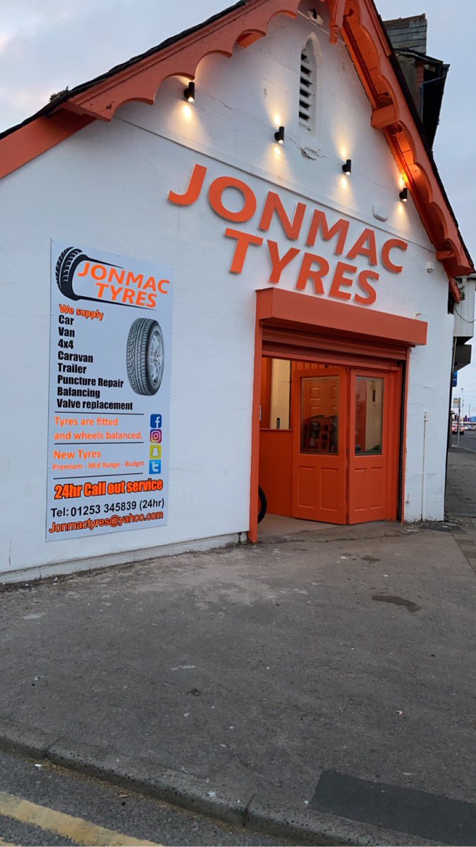Jonmactyresbpl's tweet image. New garage almost ready on Lytham Road, tangerine and white obviously, special person from @BlackpoolFC doing the official opening for us at 15:00 on Thursday 10th free food and drinks anyone welcome to come down and have a look