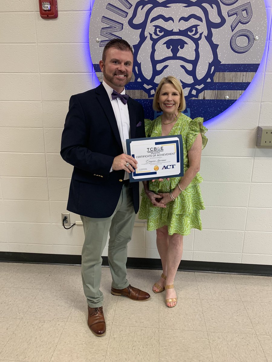 We appreciate Dr. Lacey visiting and presenting Ms. Hicks, Mr. Young and Mr. Lawrence certificates for Completing ACT Educator Certification. Ms. Hicks and Mr. Young are Science ACT Certified Educators and Mr. Lawrence is Math ACT Certified! #exceptional