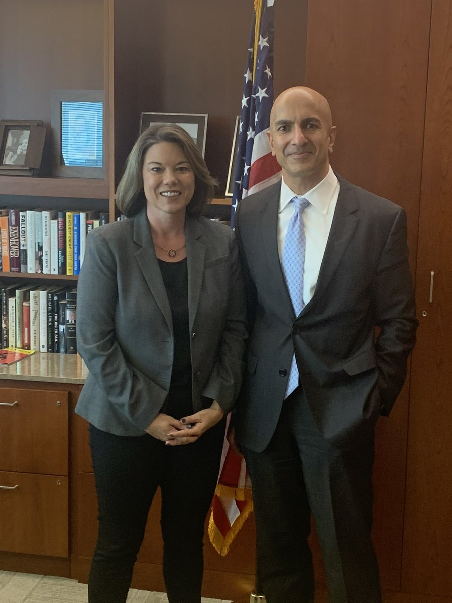 Great to meet with Minneapolis Federal Reserve President @NeelKashkari to discuss how we create a stronger economy for Minnesotans.