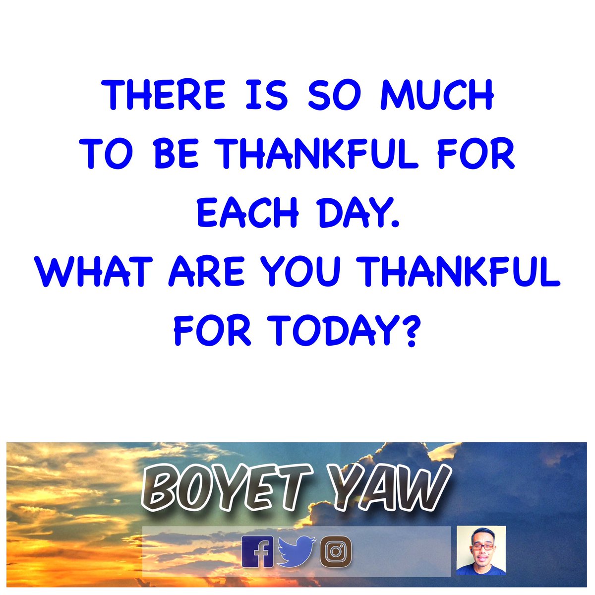 immarcaugustus's tweet photo. Thank you God for the gift of Love &amp; Life. What are you thankful for today? Please comment down below to spread good vibes. #inspiration #inspirational #motivation #motivational #goodvibes #inspirationalquotes https://t.co/BhY8t4lBYx