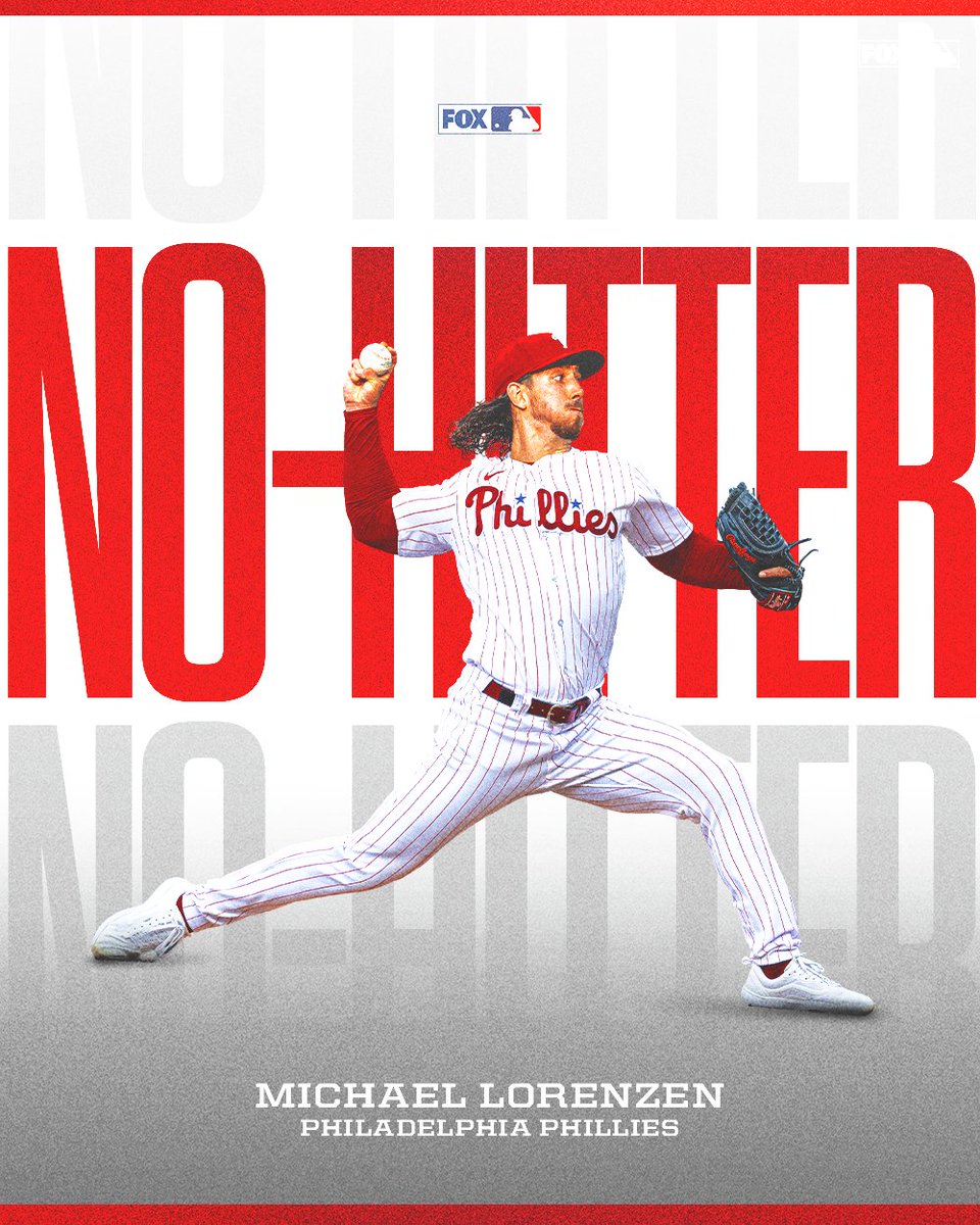MLBONFOX's tweet image. MICHAEL LORENZEN THROWS A NO-HITTER 🔥