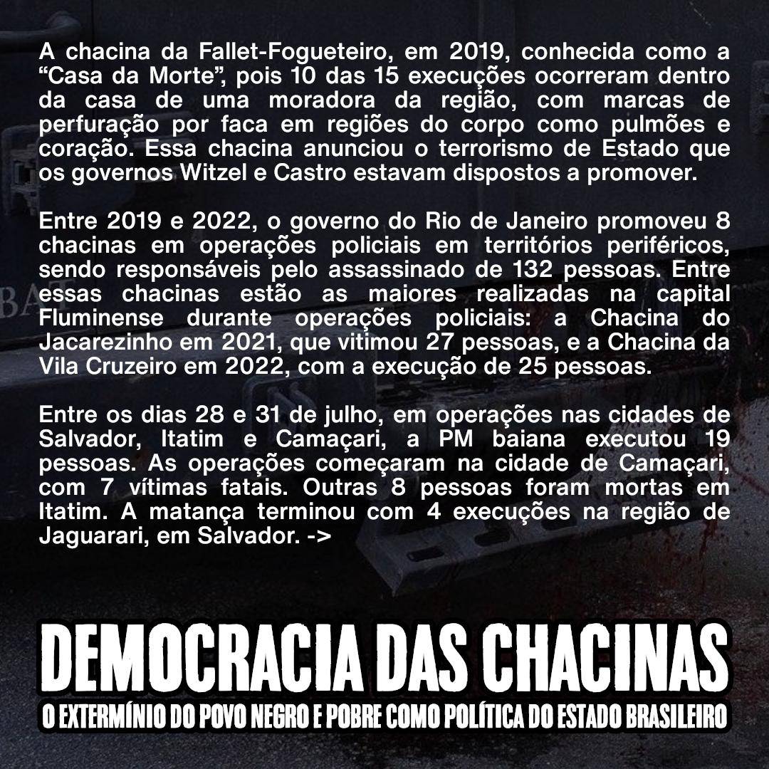 #chacinas #genocidiopovonegro #vidasnegrasimportam