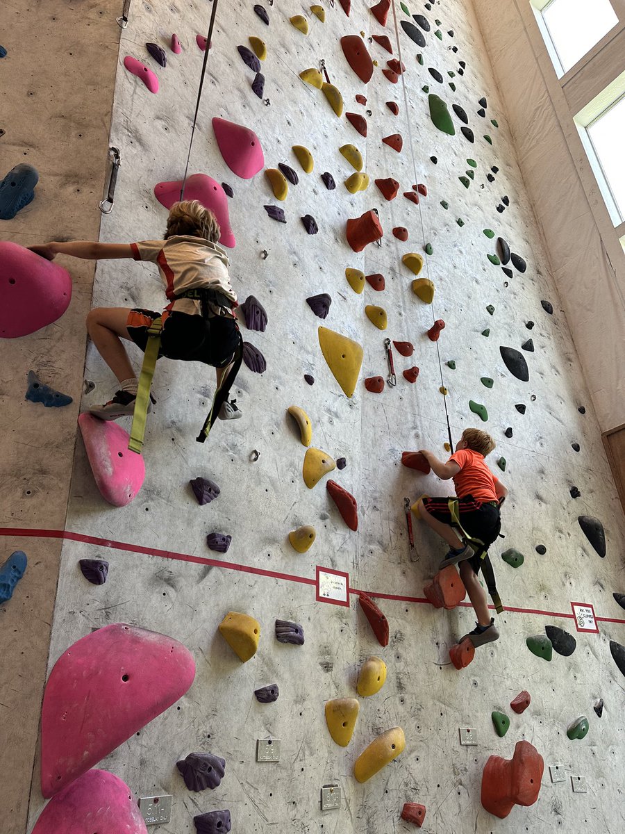WenRiverInst's tweet photo. The “Luminescent Mountain Goats”… a rock band coming to a venue near you… 😆
•
Last week, campers (entering grades 4-6) in WRI’s Rock On! Camp took themselves to new heights while rock climbing… and made themselves a couple album covers to boot. https://t.co/1fIsuLXoOA