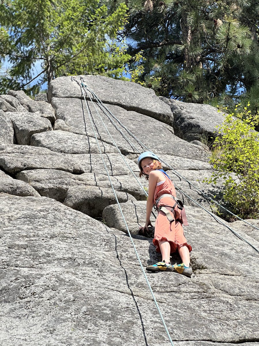 WenRiverInst's tweet photo. The “Luminescent Mountain Goats”… a rock band coming to a venue near you… 😆
•
Last week, campers (entering grades 4-6) in WRI’s Rock On! Camp took themselves to new heights while rock climbing… and made themselves a couple album covers to boot. https://t.co/1fIsuLXoOA