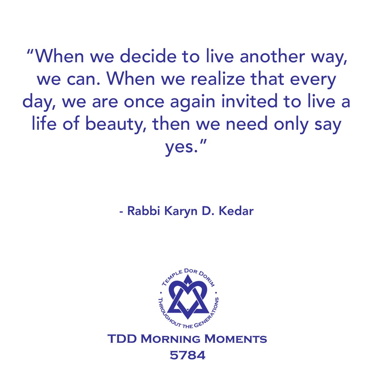 TDD Morning Moments - Preparing for 5784 - 12 Elul