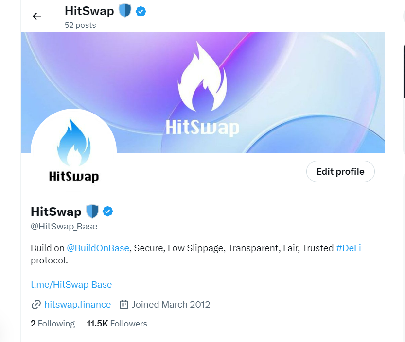 HitSwap_Base's tweet photo. 📢 GOOD NEWS  

😍 We've been working hard and waiting for this moment. #Web3 #HitSwap

🎉 Now it's finally here - we've got  the ☑️ Blue Checkmark on Twitter!

We're officially verified!  

#TwitterBlue #Verified #HIT #BaseNetWork