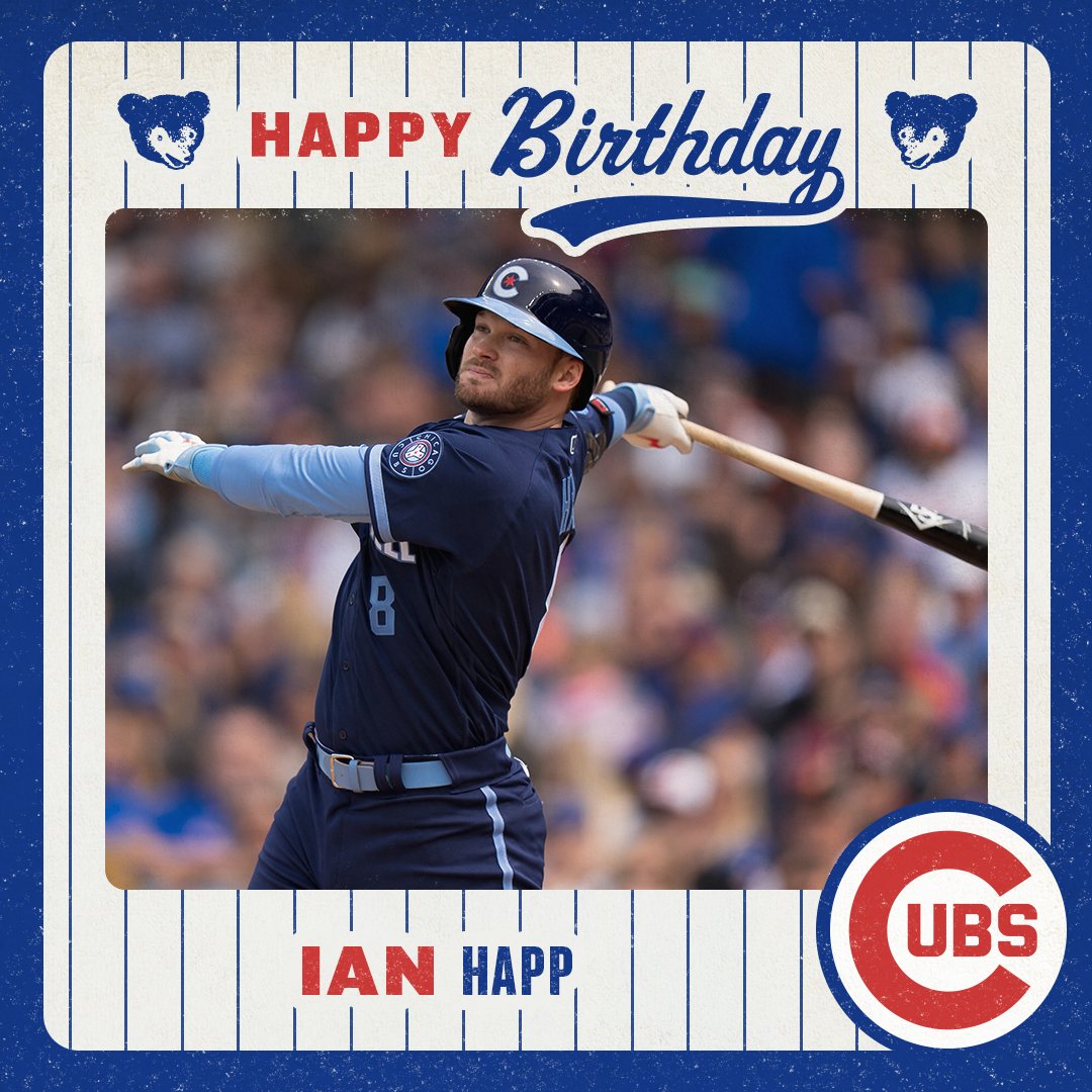 Cubs's tweet photo. Happy birthday, Happer! 🎉 https://t.co/CjY03hnu9E