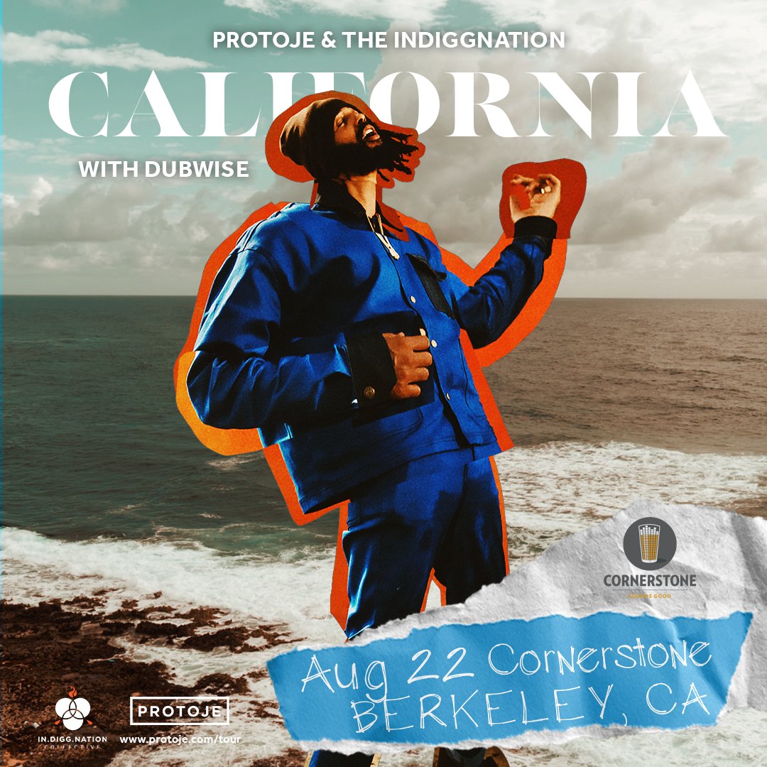 CornerstoneBerk's tweet photo. Berkeley! Get ready for a night of reggae music! πΆβ¨ Grammy-nominated singer/songwriter @Protoje performs live at #CornerstoneBerkeley August 22nd with Dubwise.
π Don't miss this one. Get your tickets online now: https://t.co/HMEFjI0wRb https://t.co/bbceZFFQgi